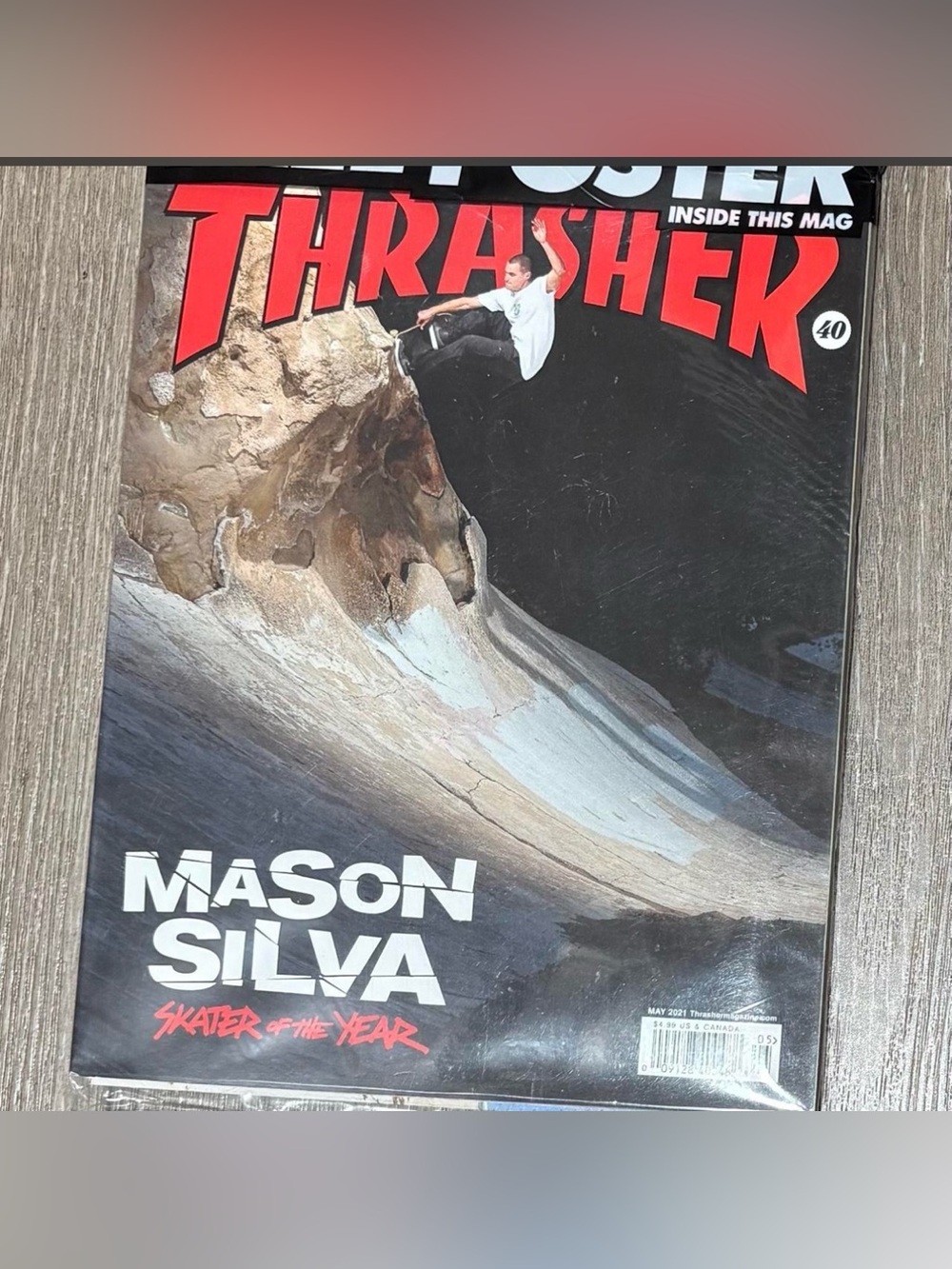 Thrasher Red Black White Mason Silva Skate Mag Cover